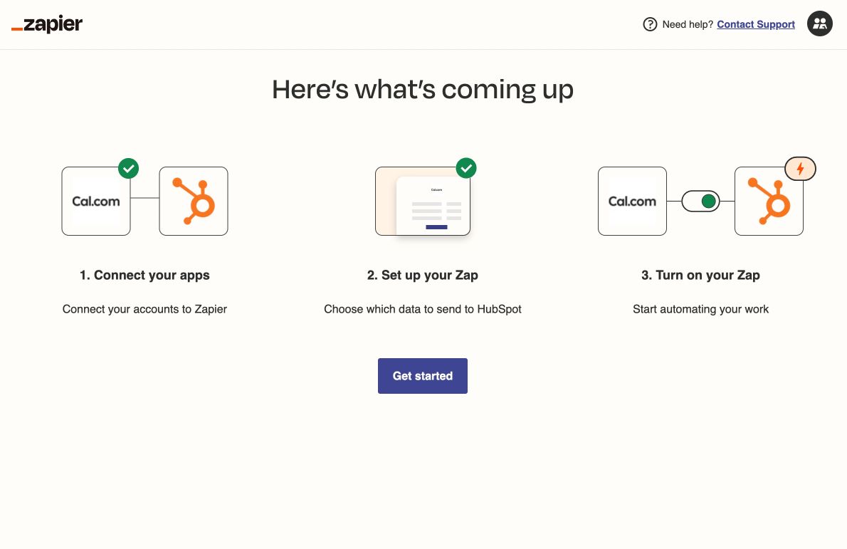 Screenshot of app Zapier